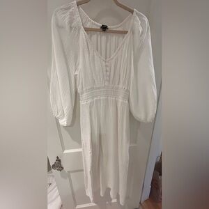 J. Crew white Long Sleeve Dress